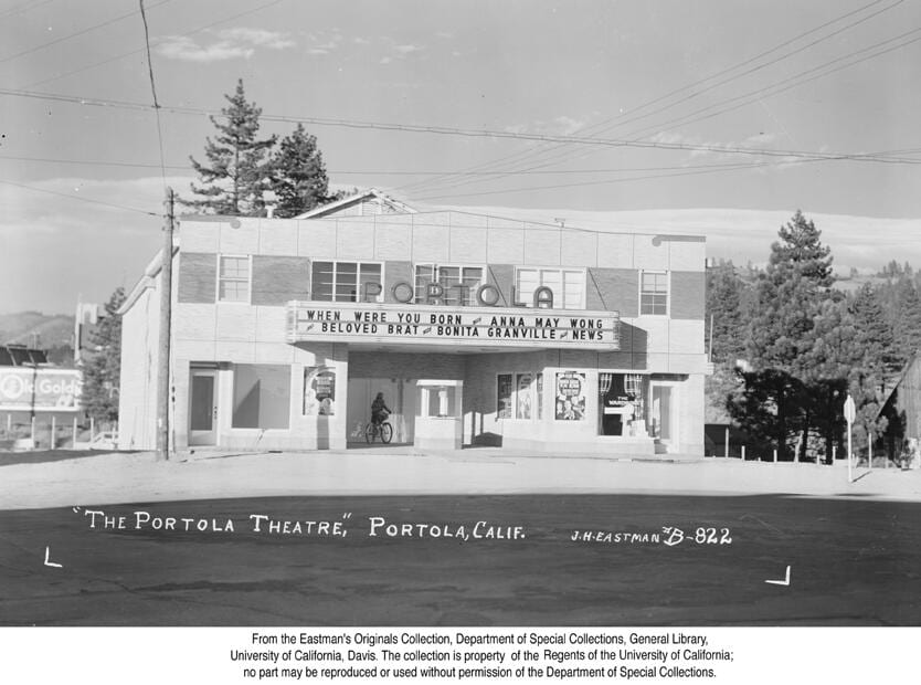 "The Portola Theatre," Portola, Calif., 1938