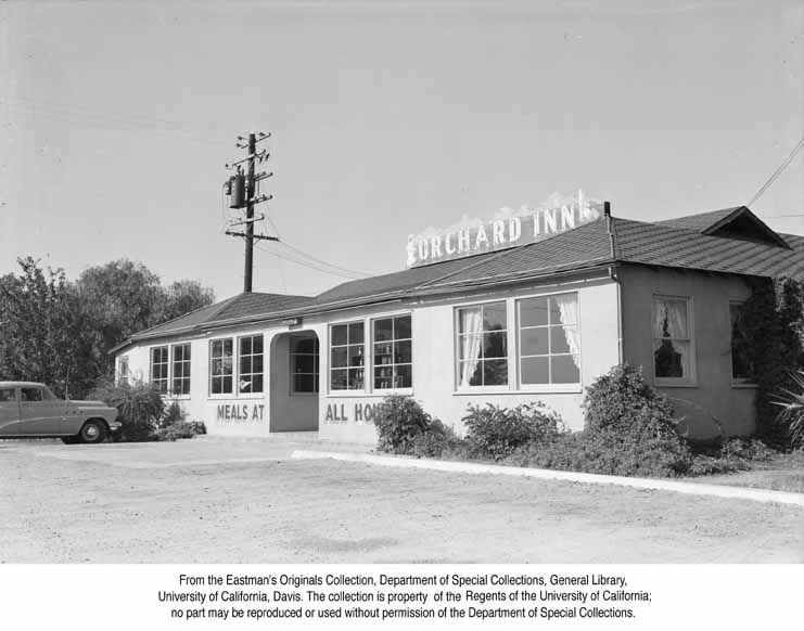 The Orchard Inn, Corning, Calif., 1956.