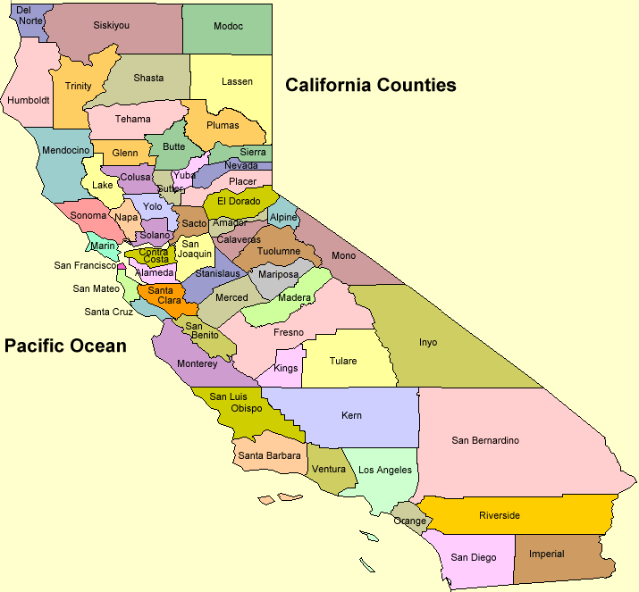 Counties of California