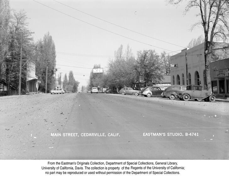 Main Street, Cedarville, Calif., 1946