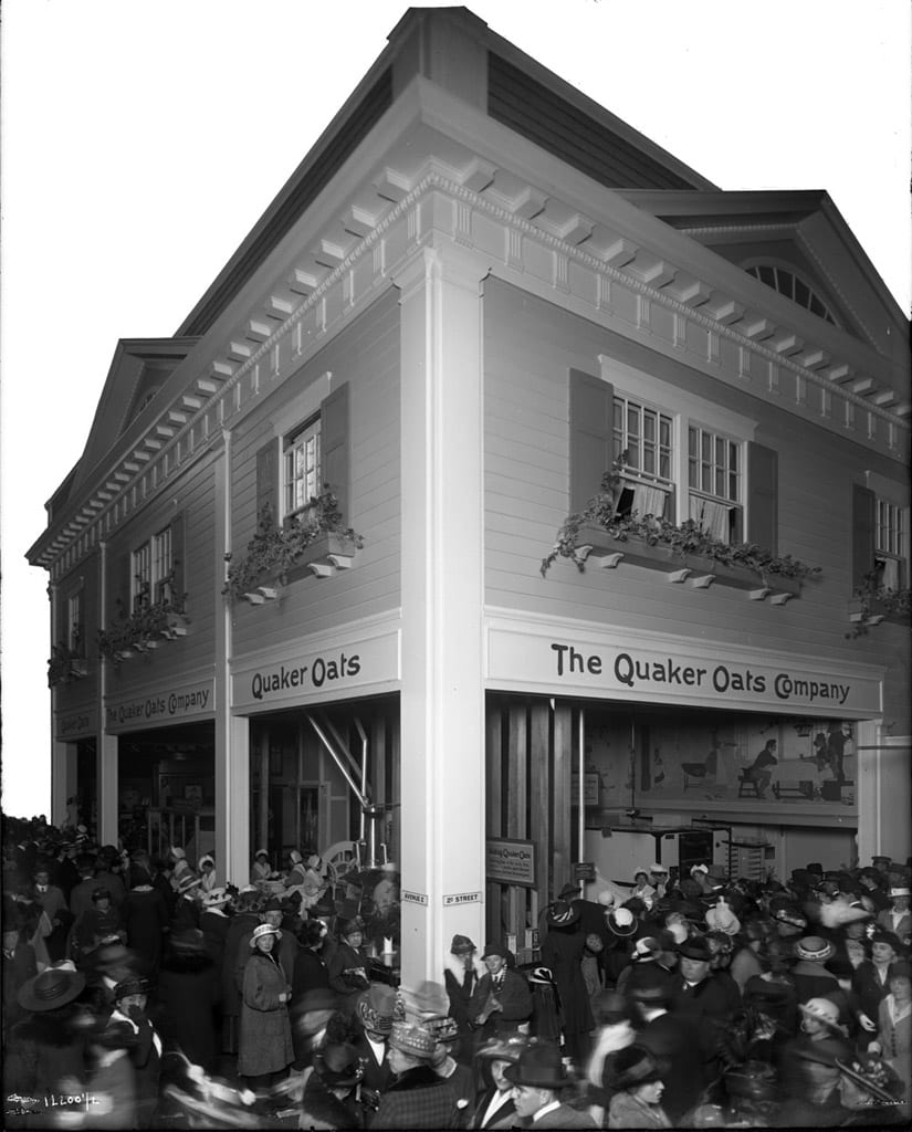 Quaker Oats Company’s exhibit at the PPIE, 1915.