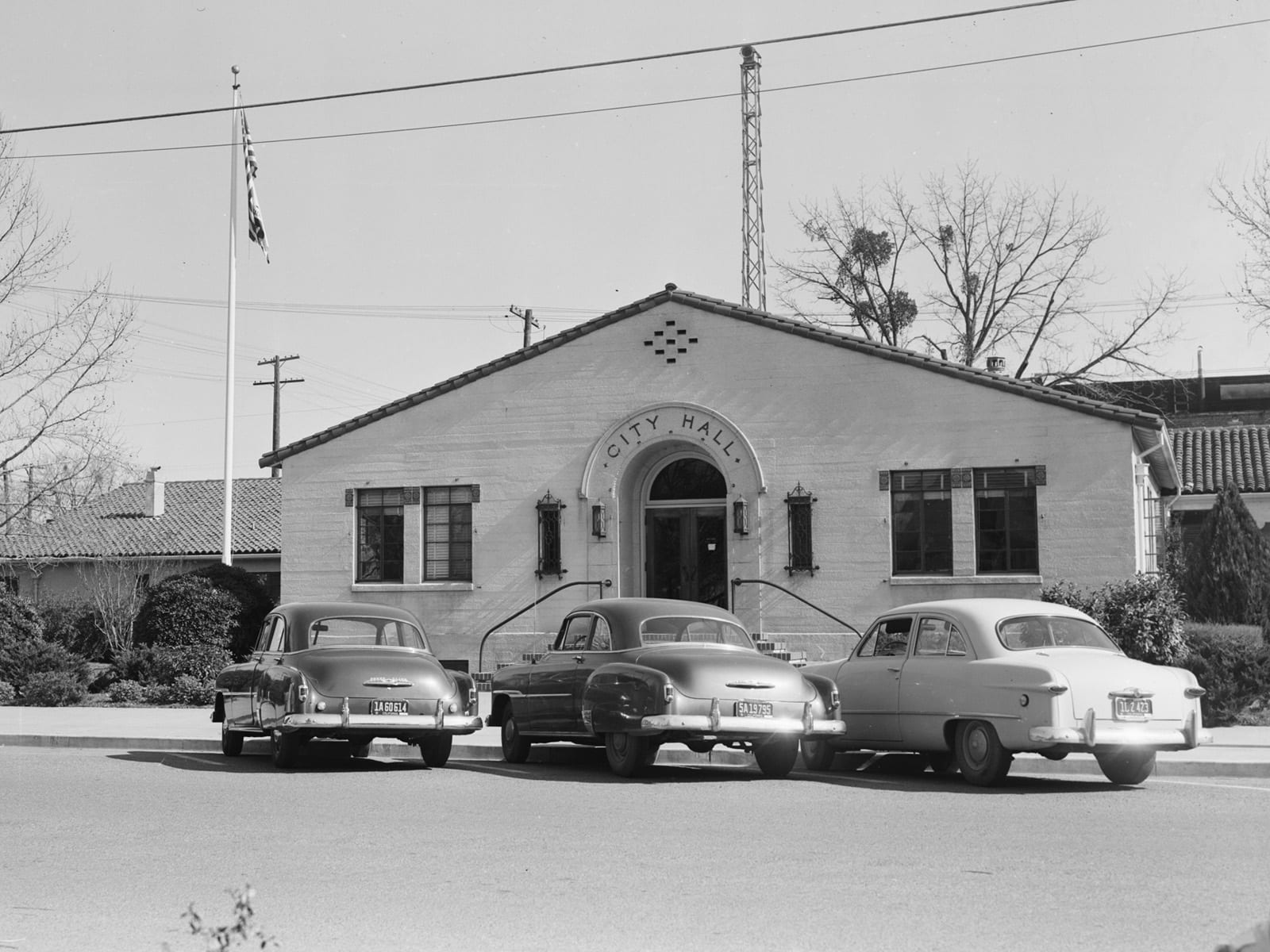 Davis City Hall, 1953. The building is now Bistro 33