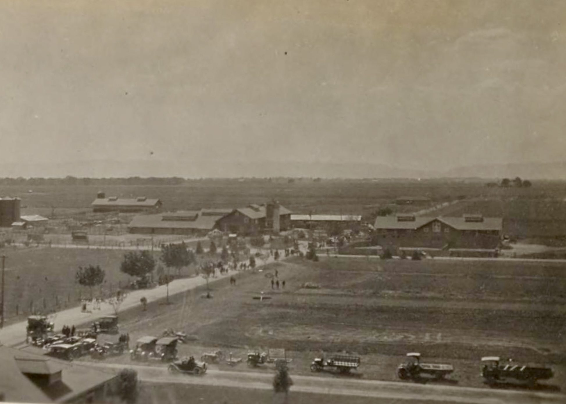 View west of University Farm