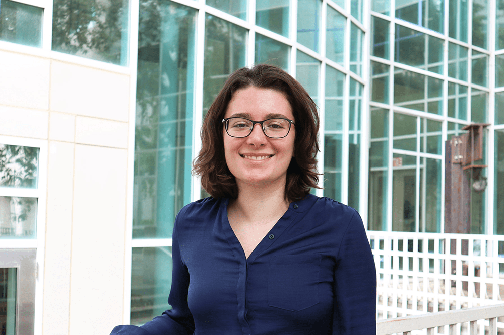 Portrait of Lang Prize winner Sarah Shores