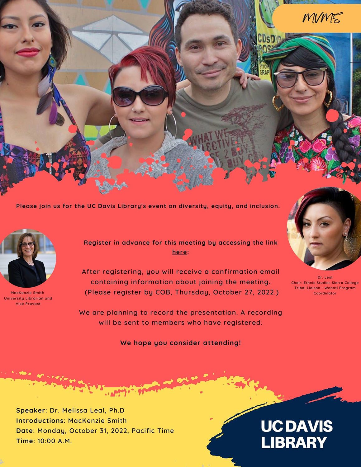 MVMS October 2022 Event Flyer