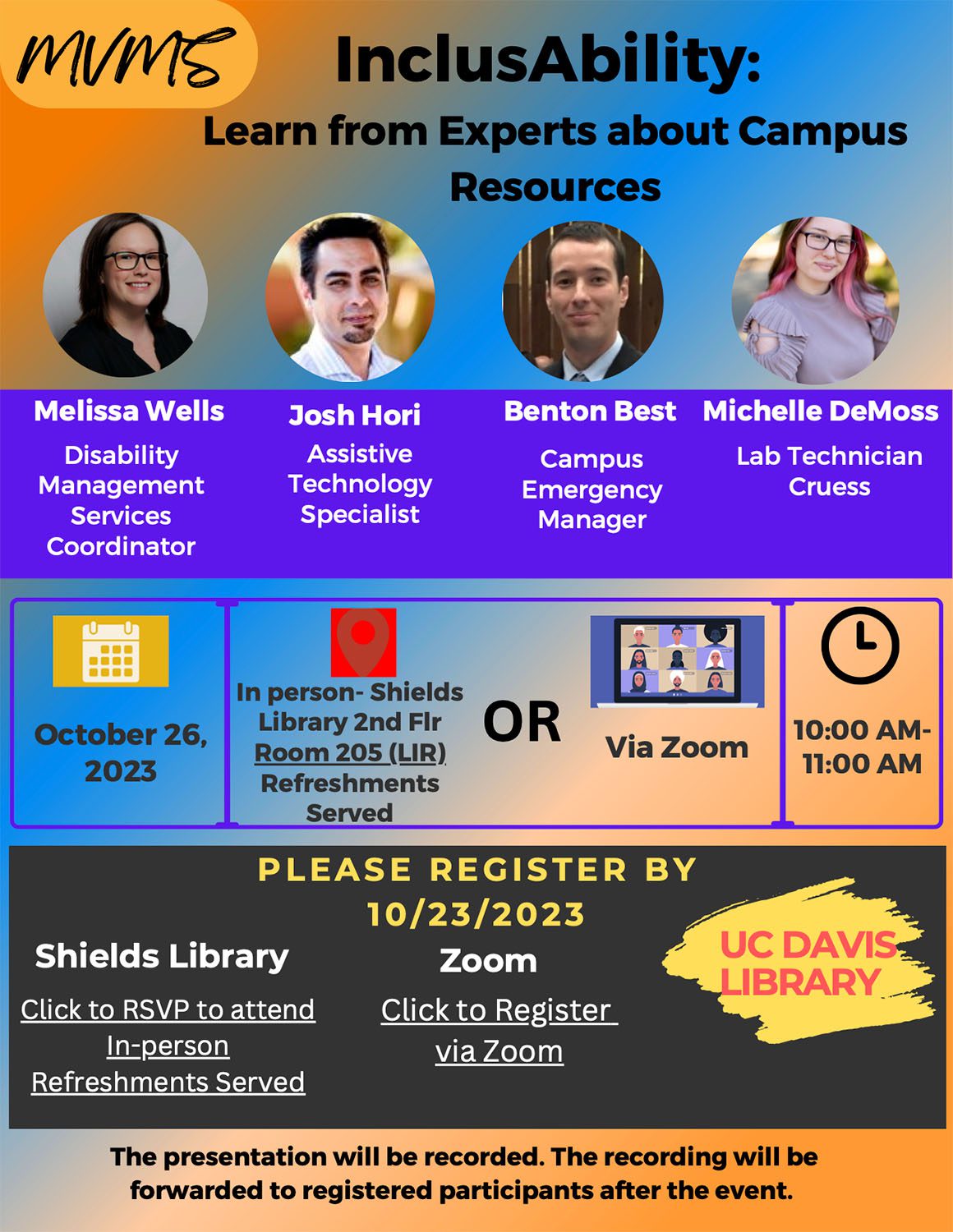 MVMS 2023 Event Flyer