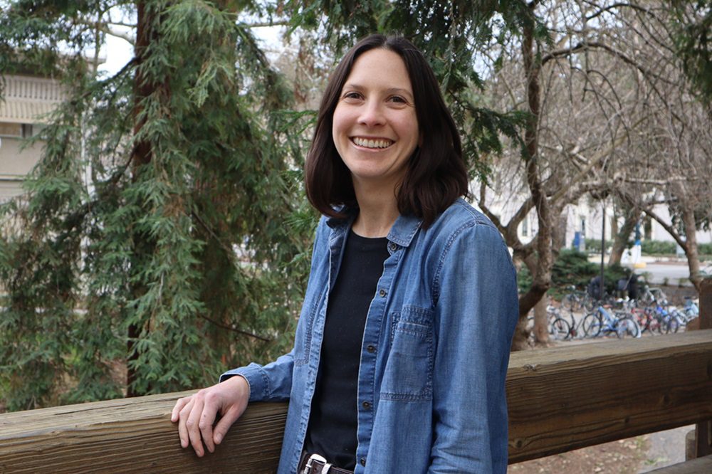 Portrait of Tara Pozzi with trees in the background