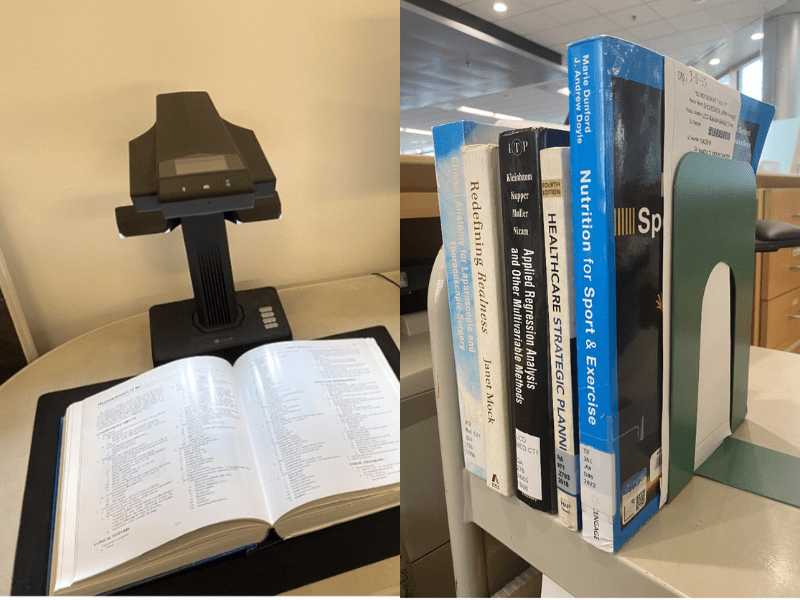 ILL scanner and hold shelf